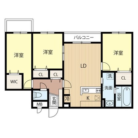 福住駅 徒歩39分 2階の物件間取画像